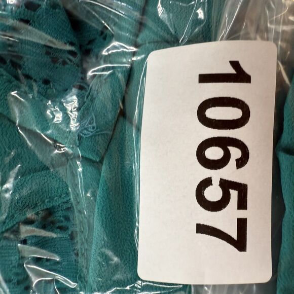 iZ Byer Dress Womens Small Blue Green Short Sleeve Mini Dress NEW - Picture 9 of 9